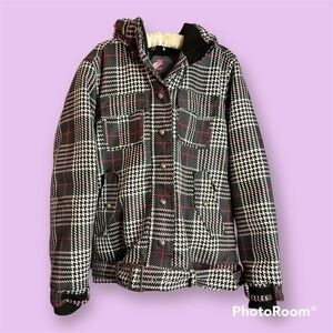 𝅺Powder Room Women’s Pink & Black X5 10,000mm Ski & Snowboard Jacket Size Large